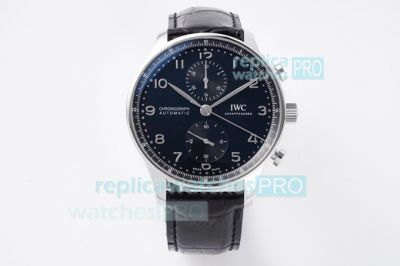 ZF Factory V2 Version IWC Portuguese Swiss Automatic Watch Black Dial Arabic Markers